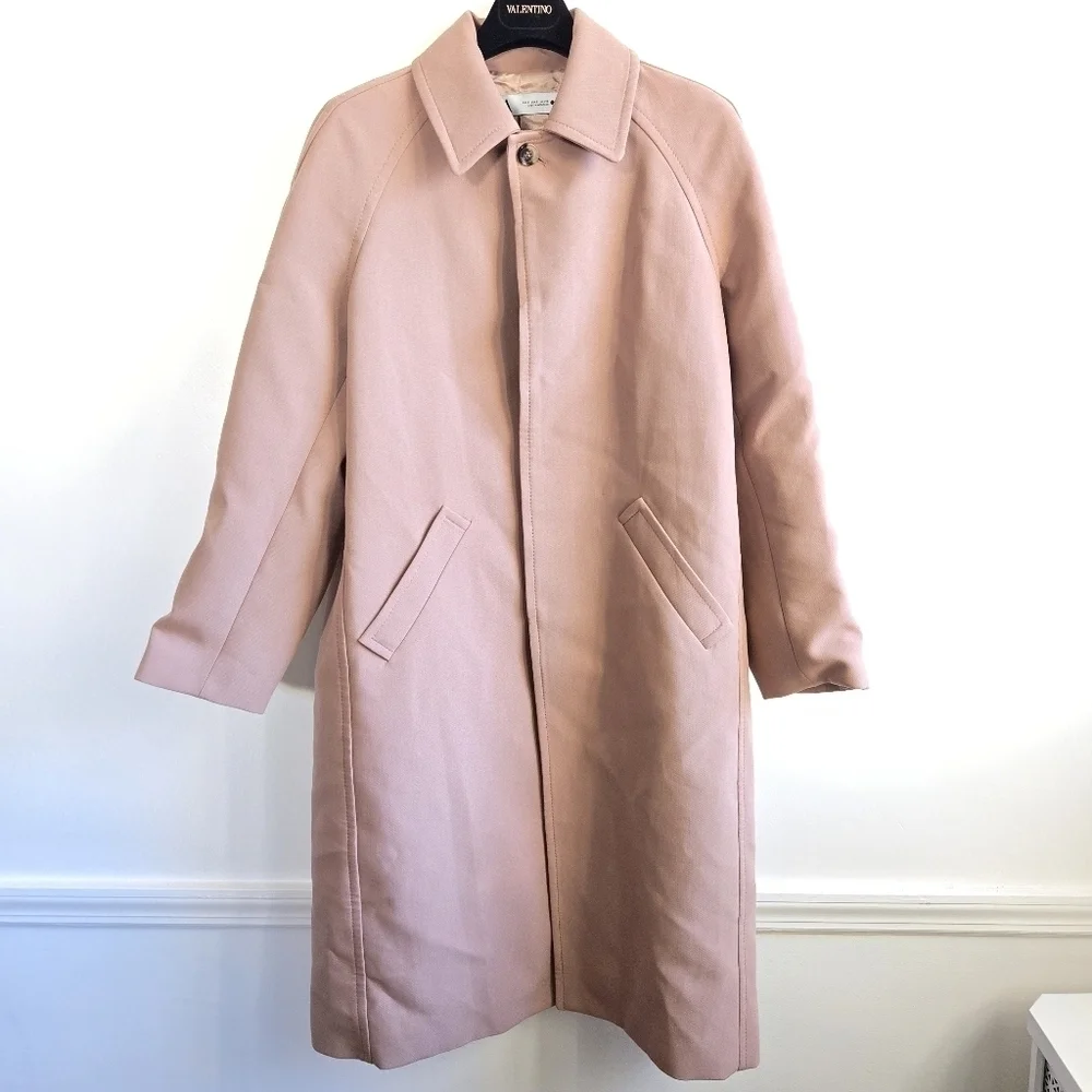 New Zara Champagne Long Pocket Coat Ref 2848/948 Small - Picture 12 of 14